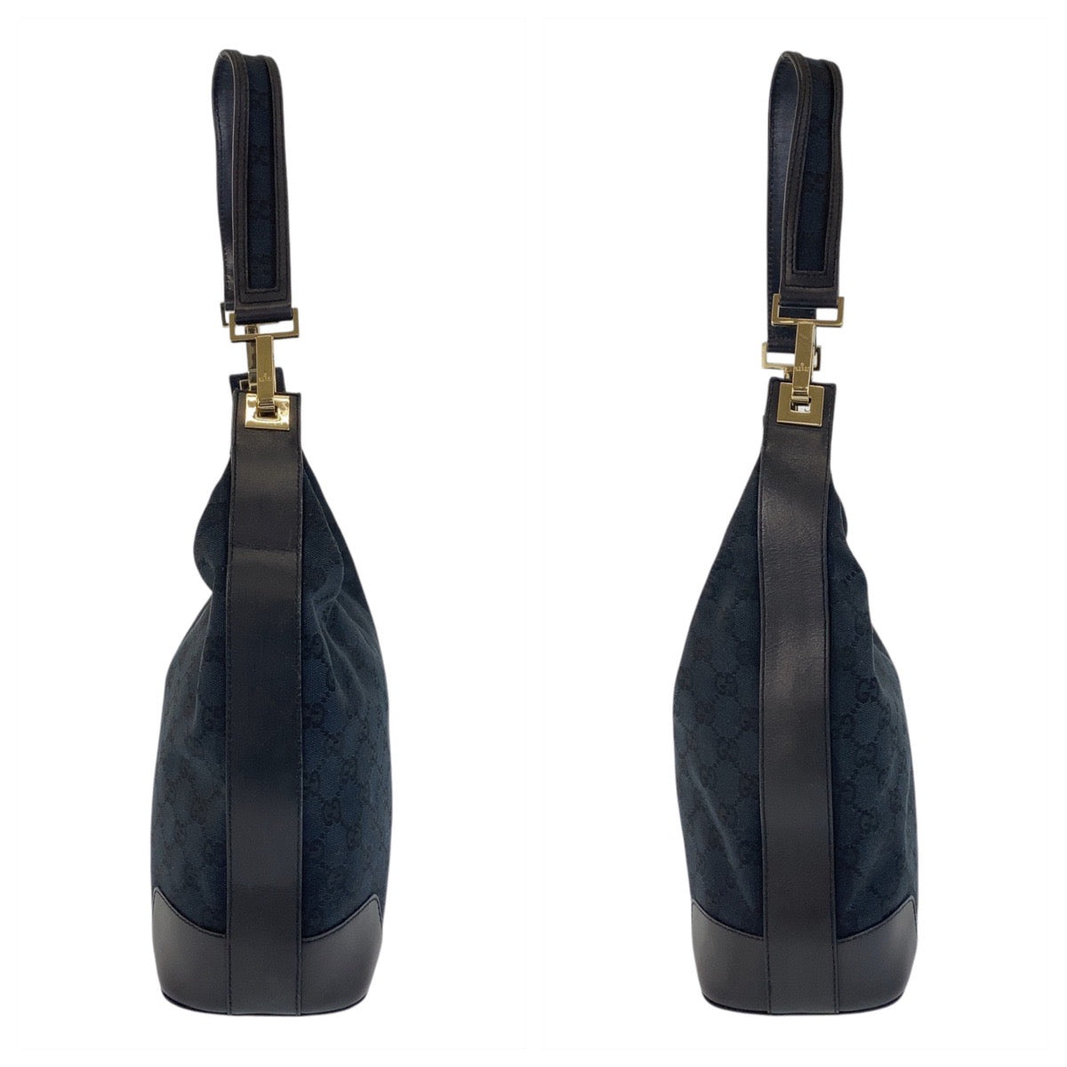 15969
GUCCI グッチ ブラック 黒 ゴールド金具 GGキャンバス / レザー 001 4204 ショルダーバッグ  レディース ABP32
