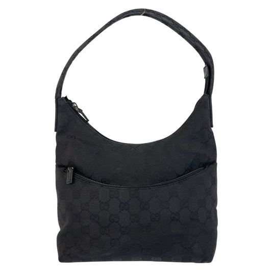 15970
GUCCI グッチ ブラック 黒 GGキャンバス 001 3386 ショルダーバッグ  レディース AB21