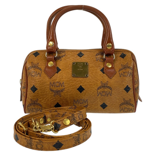 15999
MCM エム シー エム ヴィセトス ブラウン ゴールド金具 レザー ショルダーバッグ ハンドバッグ 2way  レディース