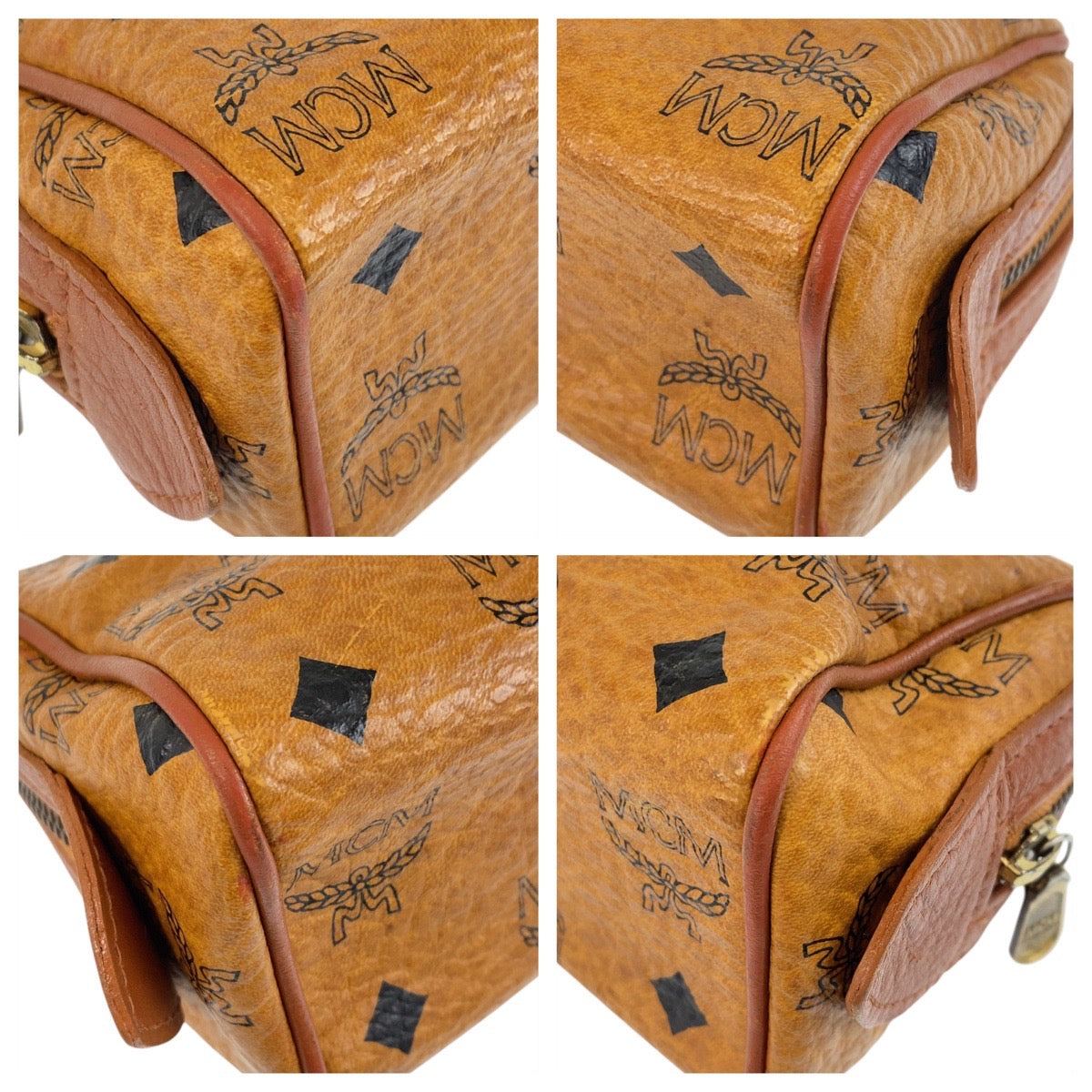 15999
MCM エム シー エム ヴィセトス ブラウン ゴールド金具 レザー ショルダーバッグ ハンドバッグ 2way  レディース