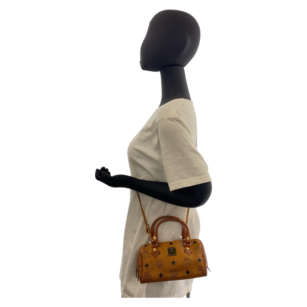 15999
MCM エム シー エム ヴィセトス ブラウン ゴールド金具 レザー ショルダーバッグ ハンドバッグ 2way  レディース