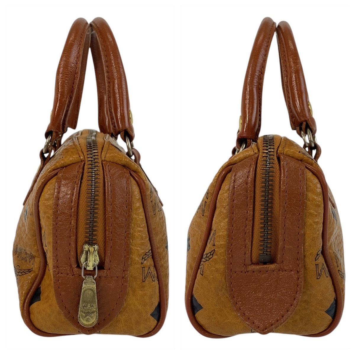 15999
MCM エム シー エム ヴィセトス ブラウン ゴールド金具 レザー ショルダーバッグ ハンドバッグ 2way  レディース