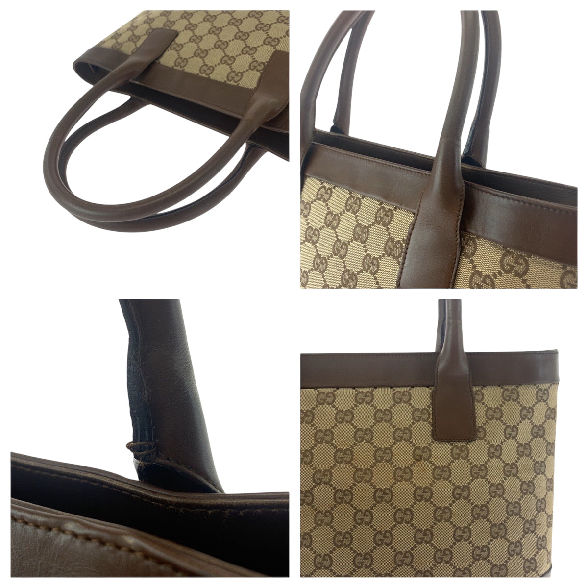 16000
GUCCI グッチ ブラウン ゴールド金具 GGキャンバス 002 1119 トートバッグ ハンドバッグ  レディース