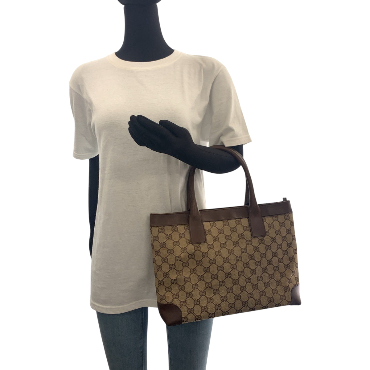 16000
GUCCI グッチ ブラウン ゴールド金具 GGキャンバス 002 1119 トートバッグ ハンドバッグ  レディース