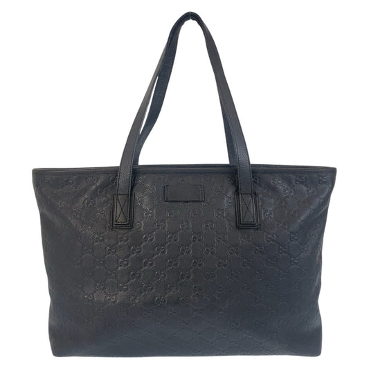 16001
GUCCI グッチ グッチシマ ブラック 黒 ゴールド金具 レザー 211137 トートバッグ ショルダーバッグ  レディース