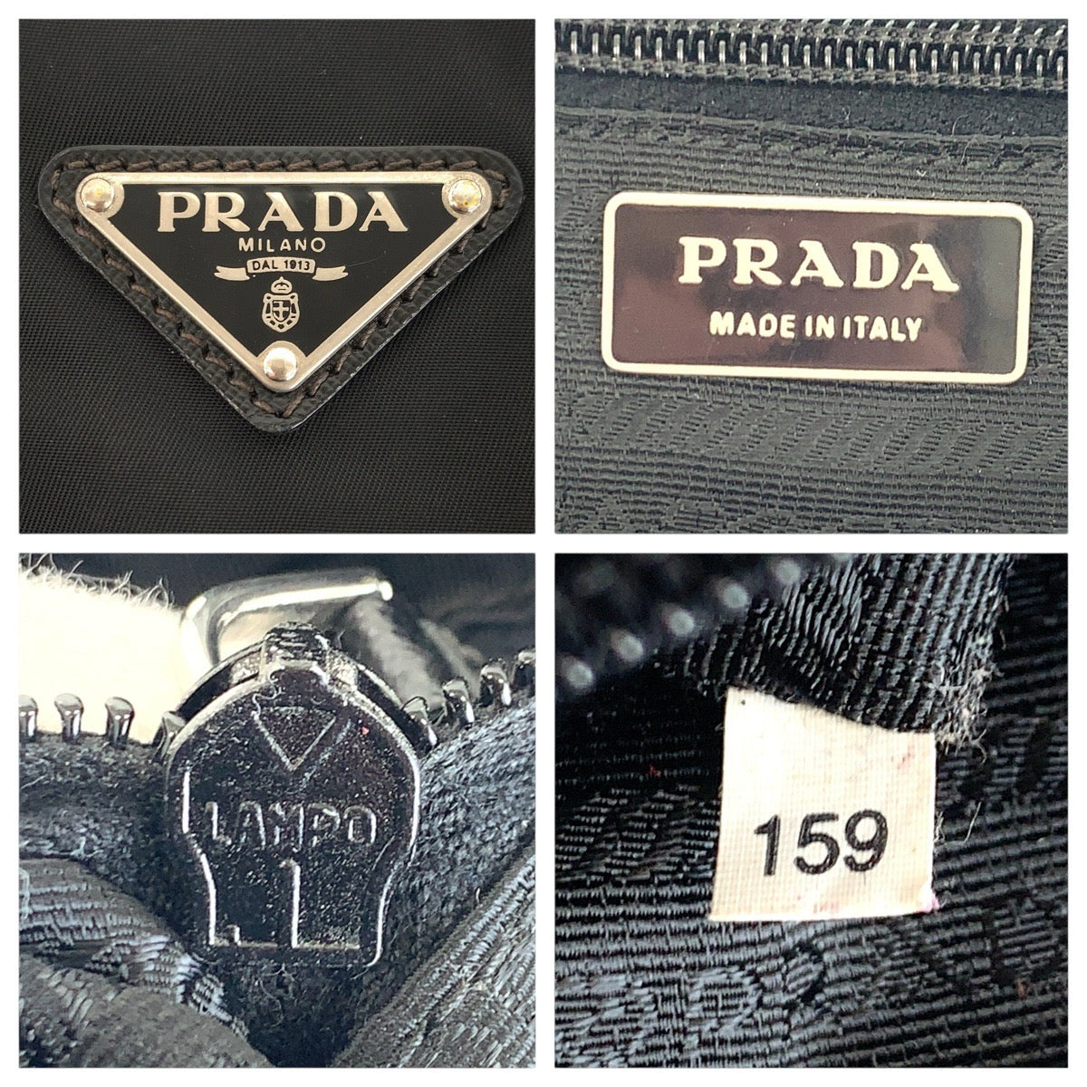 16003
PRADA プラダ テスート 三角ロゴプレート ブラック 黒 シルバー金具 ナイロン ショルダーバッグ メッセンジャーバッグ  レディース ABP34