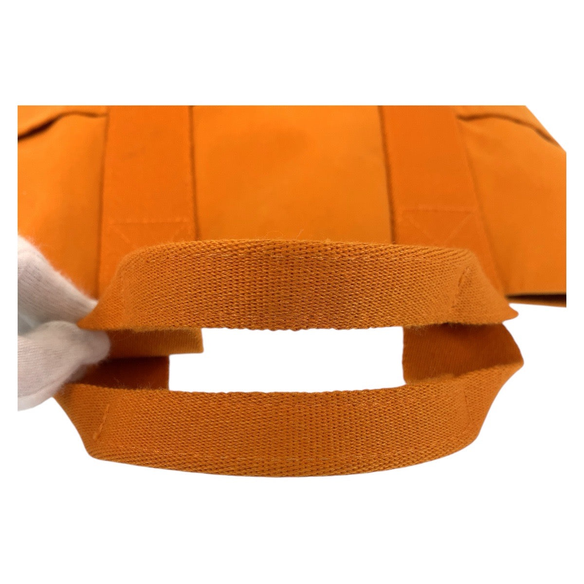 16013
HERMES エルメス フールトゥ カバス フレンチフェスティバル ハワイ限定 オレンジ キャンバス トートバッグ  レディース ABP29