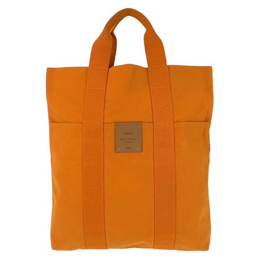 16013
HERMES エルメス フールトゥ カバス フレンチフェスティバル ハワイ限定 オレンジ キャンバス トートバッグ  レディース ABP29