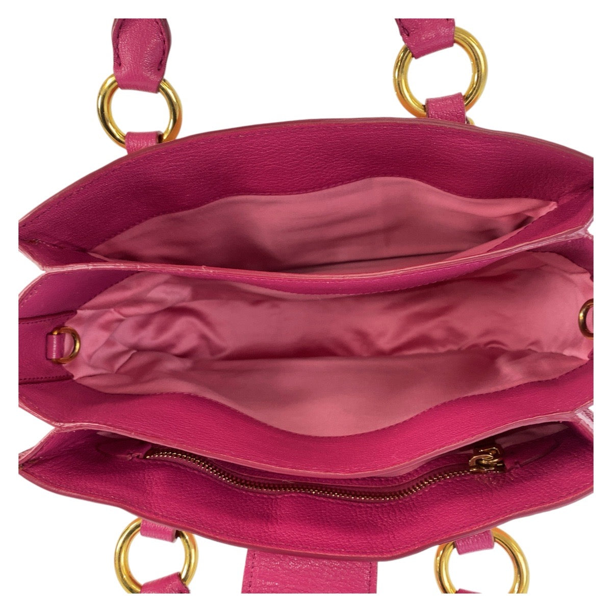 16015
Miu Miu ミュウ ミュウ マドラス ピンク ゴールド金具 レザー ハンドバッグ ショルダーバッグ  レディース ABP41