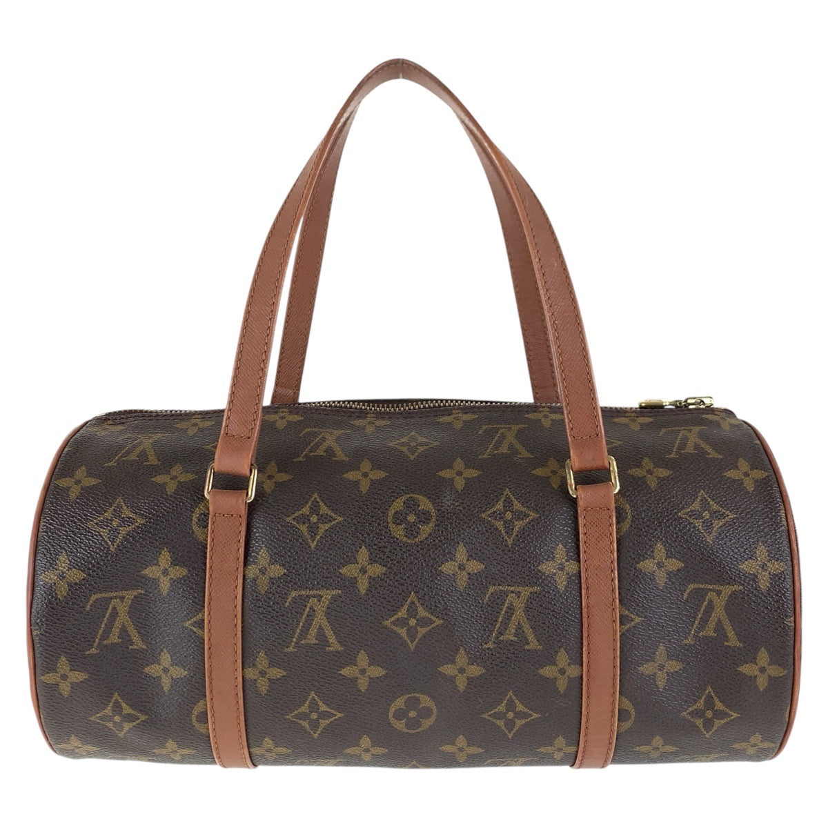 16019
LOUIS VUITTON ルイヴィトン パピヨン 30 ブラウン ゴールド金具 PVC / レザー M51365 ハンドバッグ ミニボストンバッグ  レディース