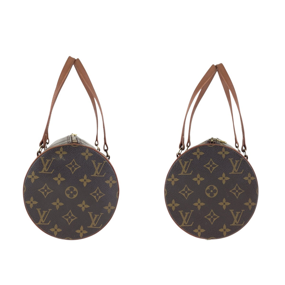 16019
LOUIS VUITTON ルイヴィトン パピヨン 30 ブラウン ゴールド金具 PVC / レザー M51365 ハンドバッグ ミニボストンバッグ  レディース AB41