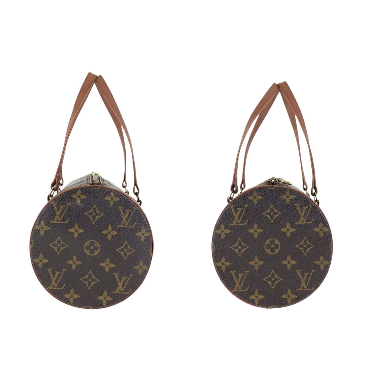 16019
LOUIS VUITTON ルイヴィトン パピヨン 30 ブラウン ゴールド金具 PVC / レザー M51365 ハンドバッグ ミニボストンバッグ  レディース