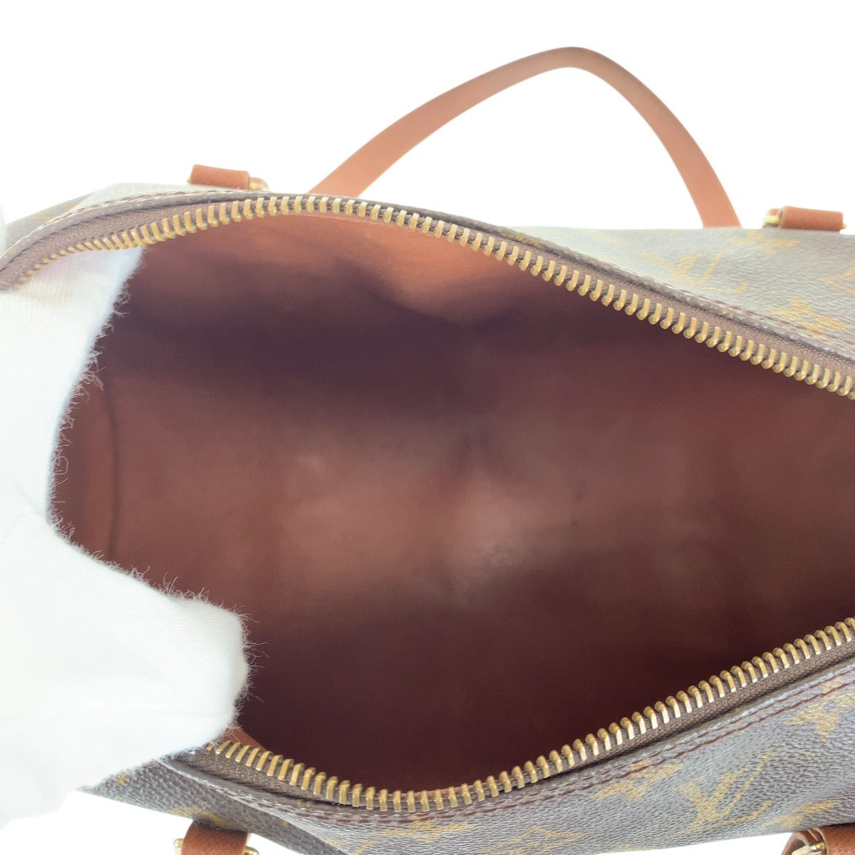 16019
LOUIS VUITTON ルイヴィトン パピヨン 30 ブラウン ゴールド金具 PVC / レザー M51365 ハンドバッグ ミニボストンバッグ  レディース AB41