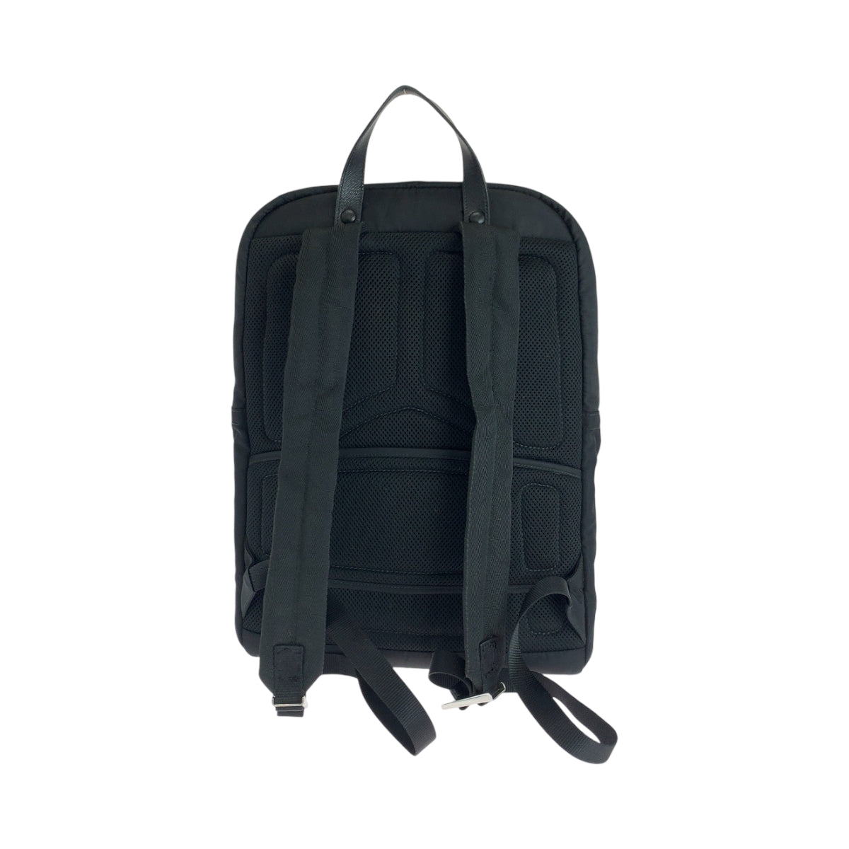 16023
PRADA プラダ テスート 三角ロゴプレート ブラック 黒 シルバー金具 ナイロン 2VZ028 リュックサック バックパック  メンズ AB78