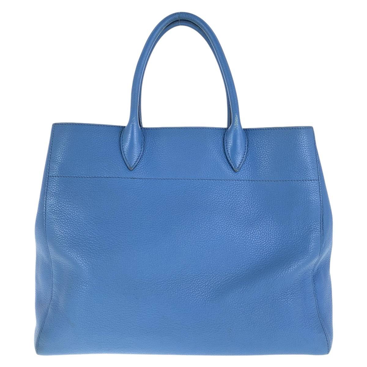 16024
 PRADA Vitello Dino Light Blue Gold Hardware Leather Tote Bag Shoulder Bag 2way Women's