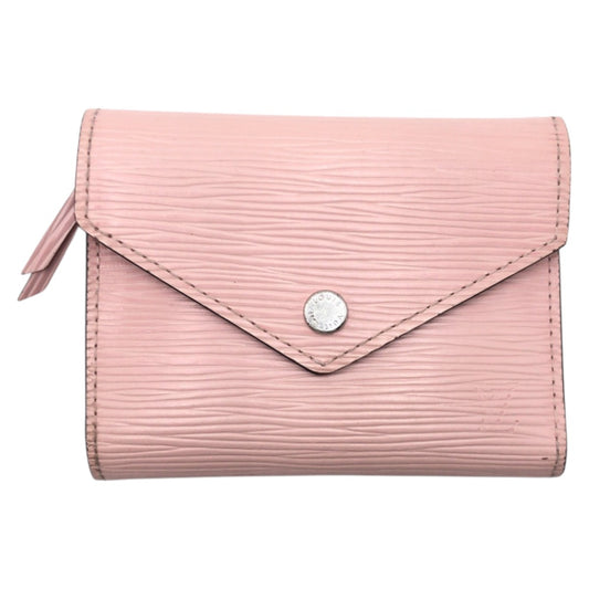 16031
LOUIS VUITTON ルイヴィトン エピ ポルトフォイユ ヴィクトリーヌ  ピンク ローズバレリーヌ エピレザー M62946 三つ折り財布 折り財布 コンパクトウォレット  レディース AB35