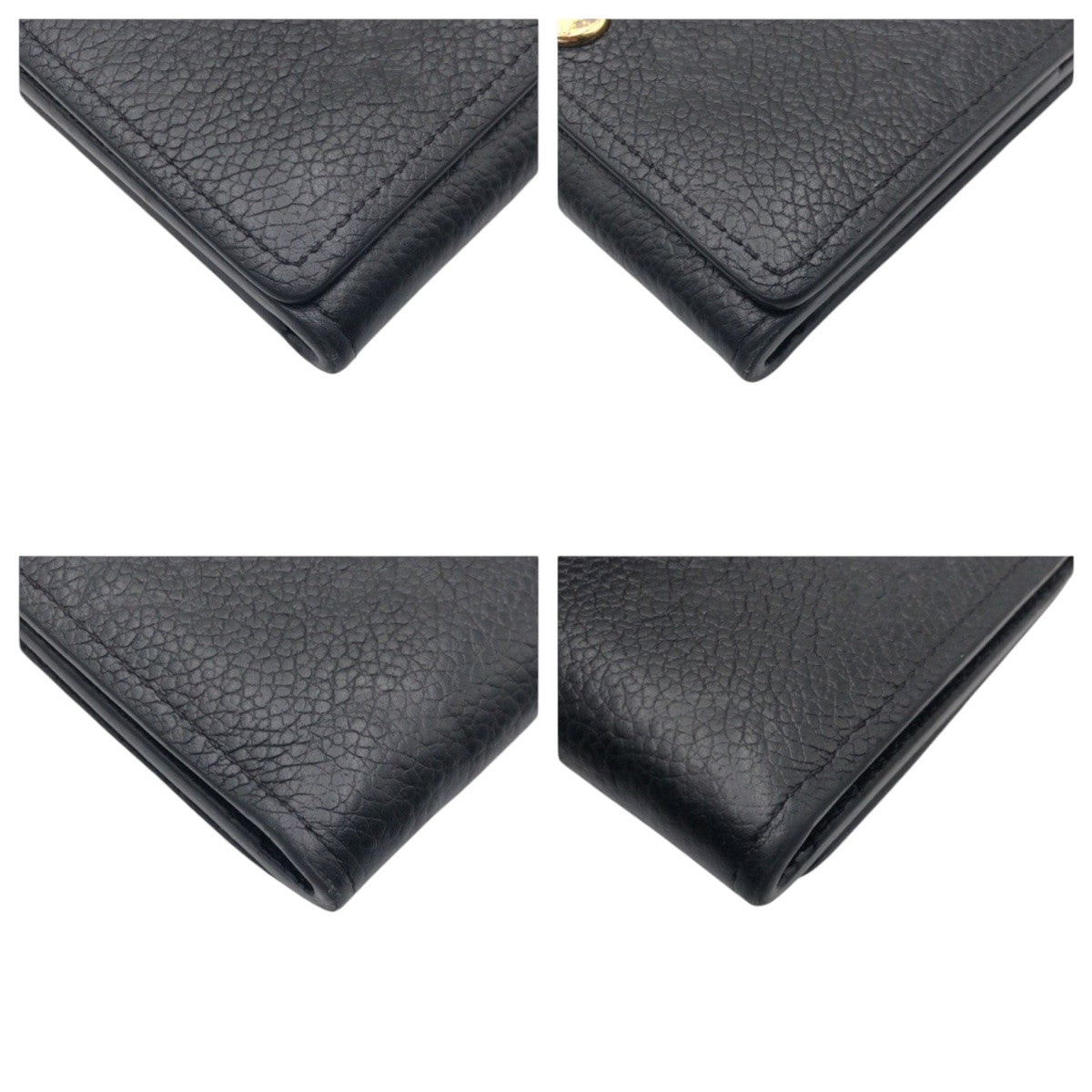 16032
LOUIS VUITTON ルイヴィトン モノグラム アンプラント アンヴェロップ カルト ドゥ ヴィジット ブラック 黒 レザー M58456 カードケース 名刺入れ 男女兼用  レディース ABP22