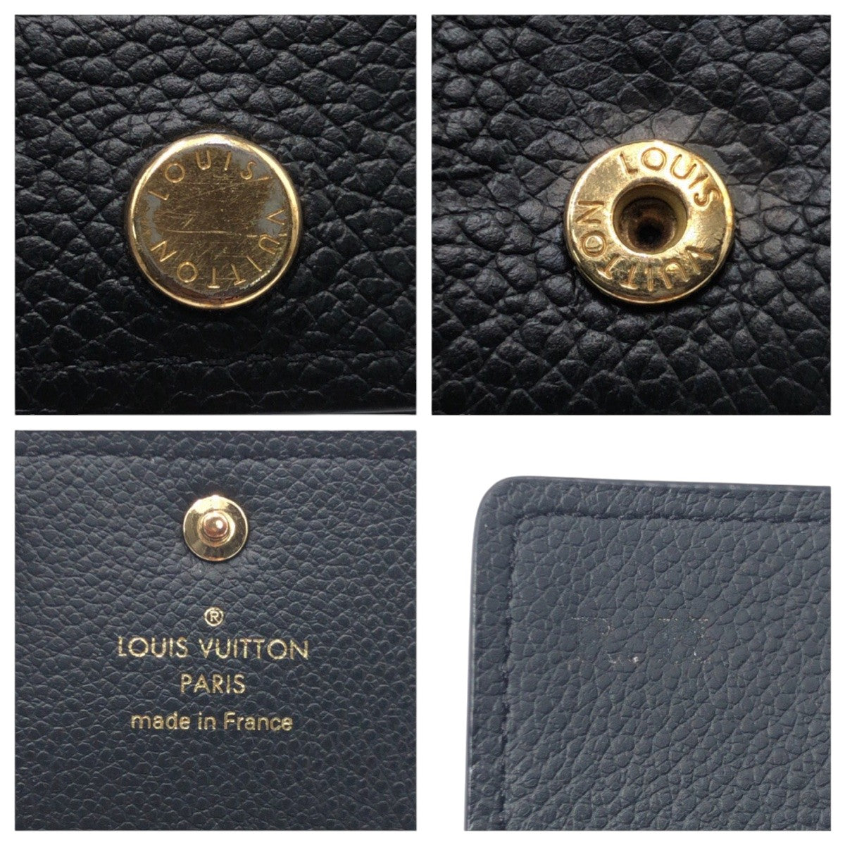 16032
LOUIS VUITTON ルイヴィトン モノグラム アンプラント アンヴェロップ カルト ドゥ ヴィジット ブラック 黒 レザー M58456 カードケース 名刺入れ 男女兼用  レディース ABP22