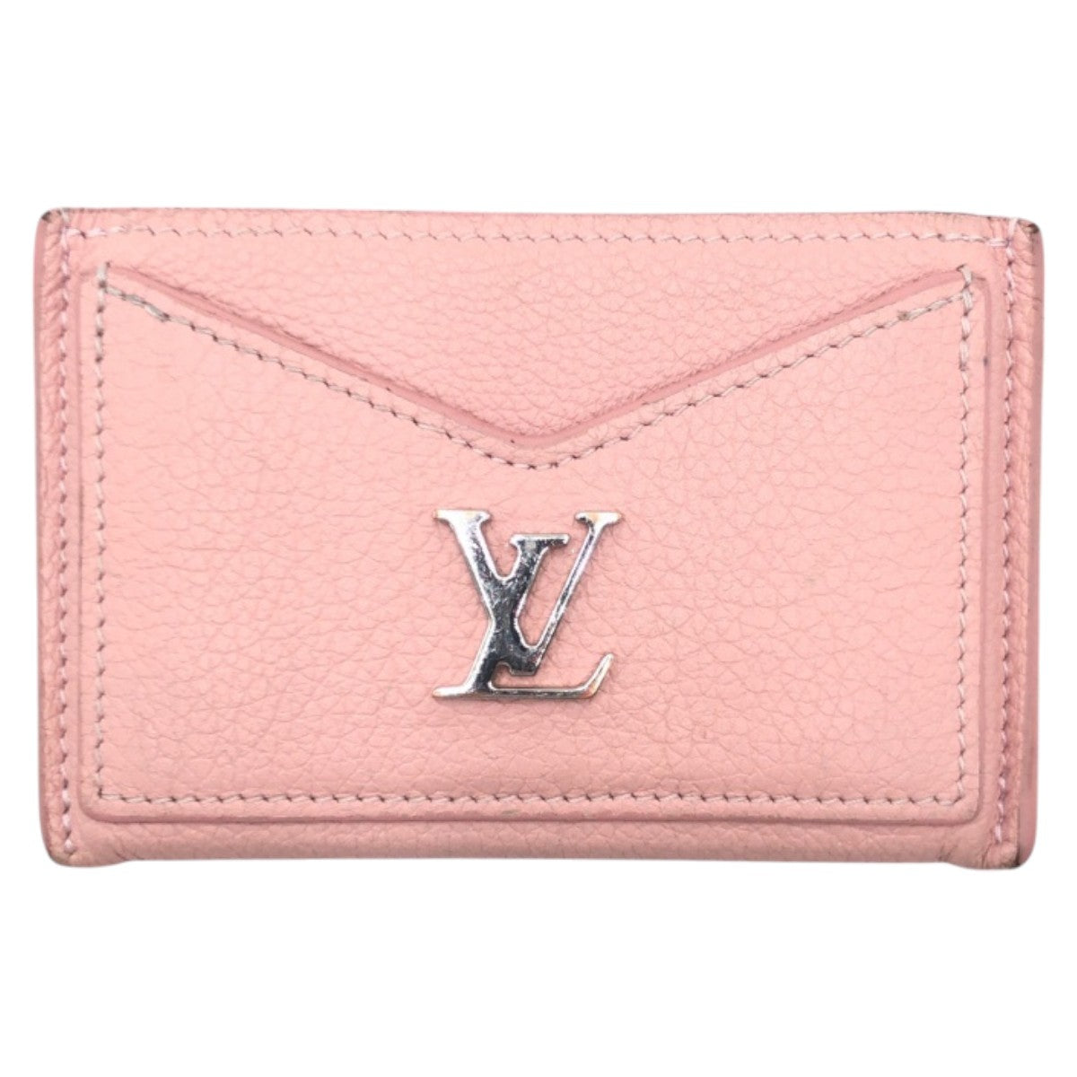 16033
LOUIS VUITTON ルイヴィトン ポルトカルト ロックミー ピンク ローズバレリーヌ シルバー レザー M68610 カードケース パスケース  レディース