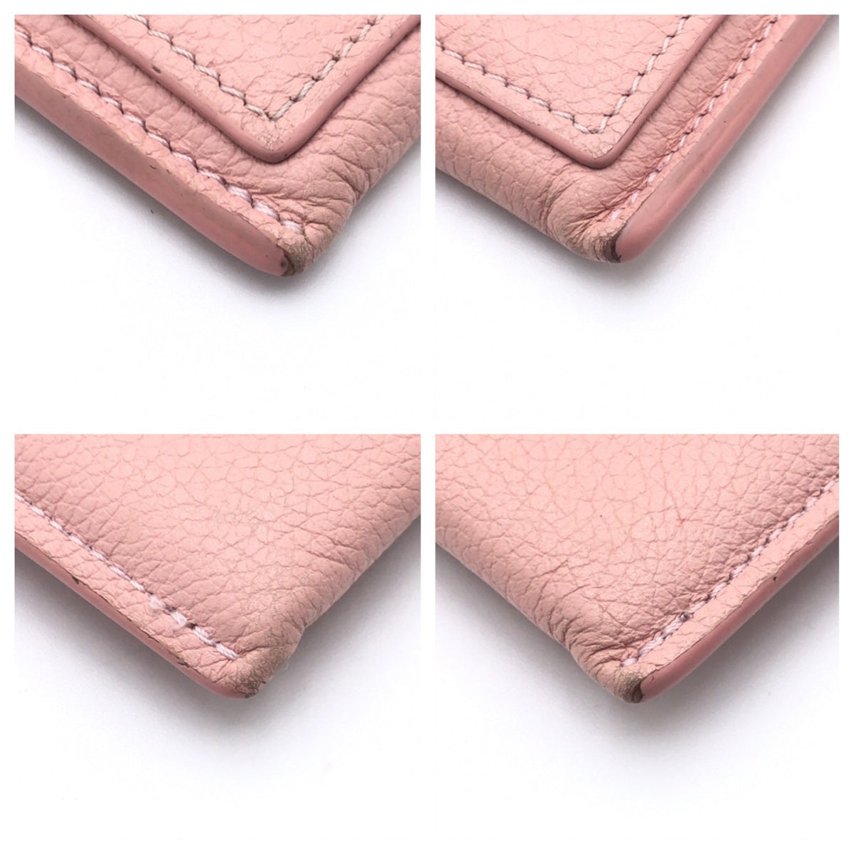 16033
LOUIS VUITTON ルイヴィトン ポルトカルト ロックミー ピンク ローズバレリーヌ シルバー レザー M68610 カードケース パスケース  レディース