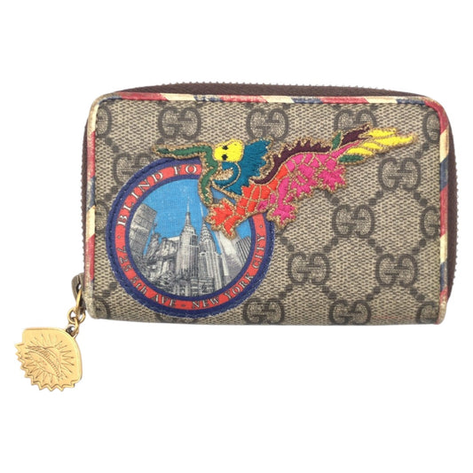 16035
GUCCI グッチ クーリエ ブラウン GGスプリームキャンバス 473911 カードケース 名刺入れ 男女兼用  レディース