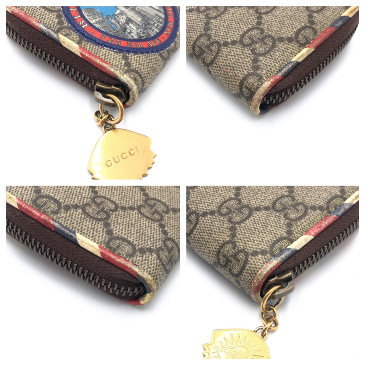 16035
GUCCI グッチ クーリエ ブラウン GGスプリームキャンバス 473911 カードケース 名刺入れ 男女兼用  レディース