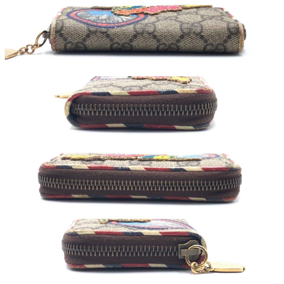 16035
GUCCI グッチ クーリエ ブラウン GGスプリームキャンバス 473911 カードケース 名刺入れ 男女兼用  レディース