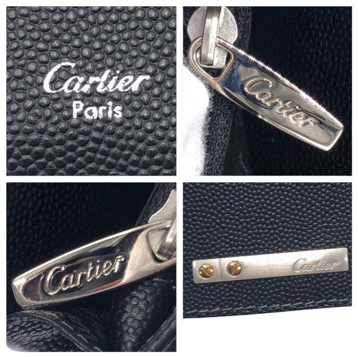 16050
CARTIER カルティエ サントス ブラック 黒 レザー 長財布 ロングウォレット 男女兼用  メンズ A17