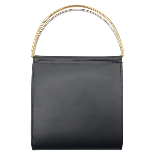 16051
CARTIER カルティエ トリニティ ブラック 黒 シルバー レザー / メタル 二つ折り財布 折り財布 コンパクトウォレット  レディース