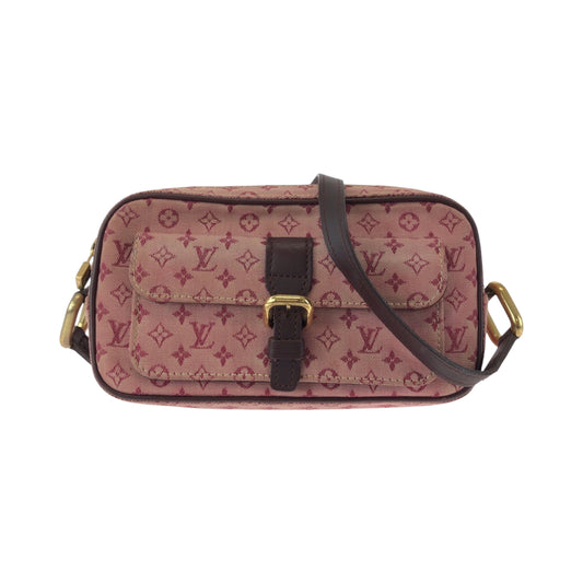 16054
LOUIS VUITTON ルイヴィトン モノグラム ミニ ジュリエット チェリー ピンク ブラウン ゴールド金具 キャンバス M92219 ショルダーバッグ ポシェット  レディース