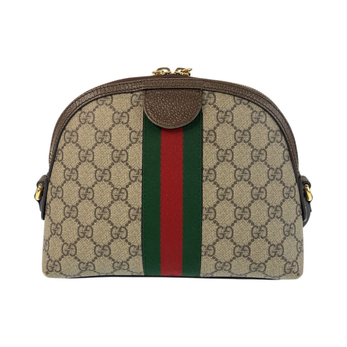 16055
GUCCI グッチ オフィディア シェリーライン ベージュ ブラウン ゴールド金具 GGスプリームキャンバス / レザー 499621 ショルダーバッグ ポシェット  レディース