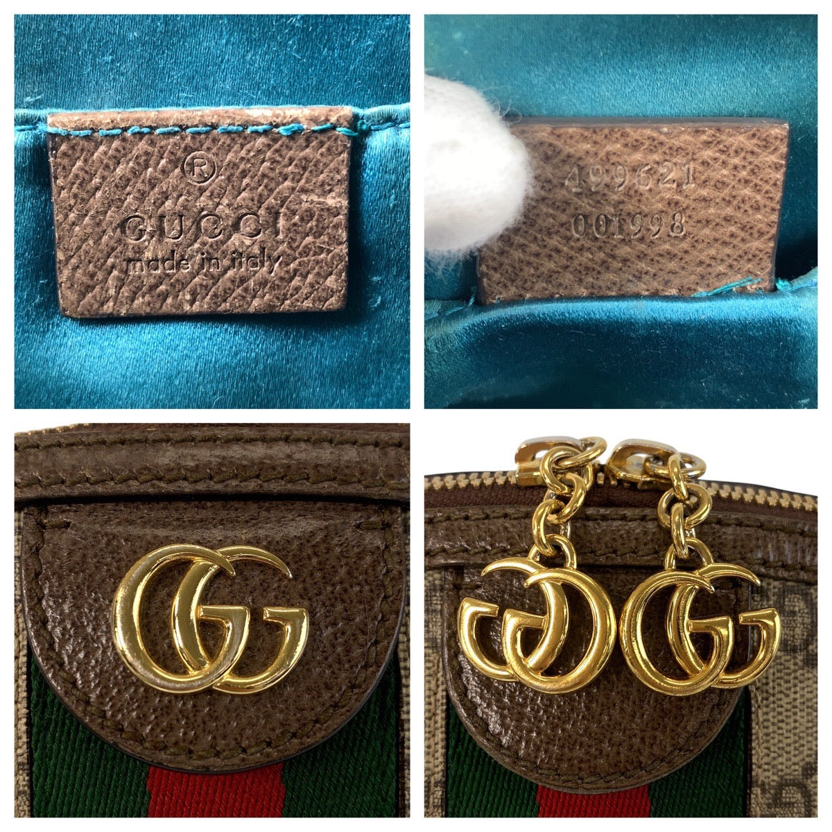 16055
GUCCI グッチ オフィディア シェリーライン ベージュ ブラウン ゴールド金具 GGスプリームキャンバス / レザー 499621 ショルダーバッグ ポシェット  レディース