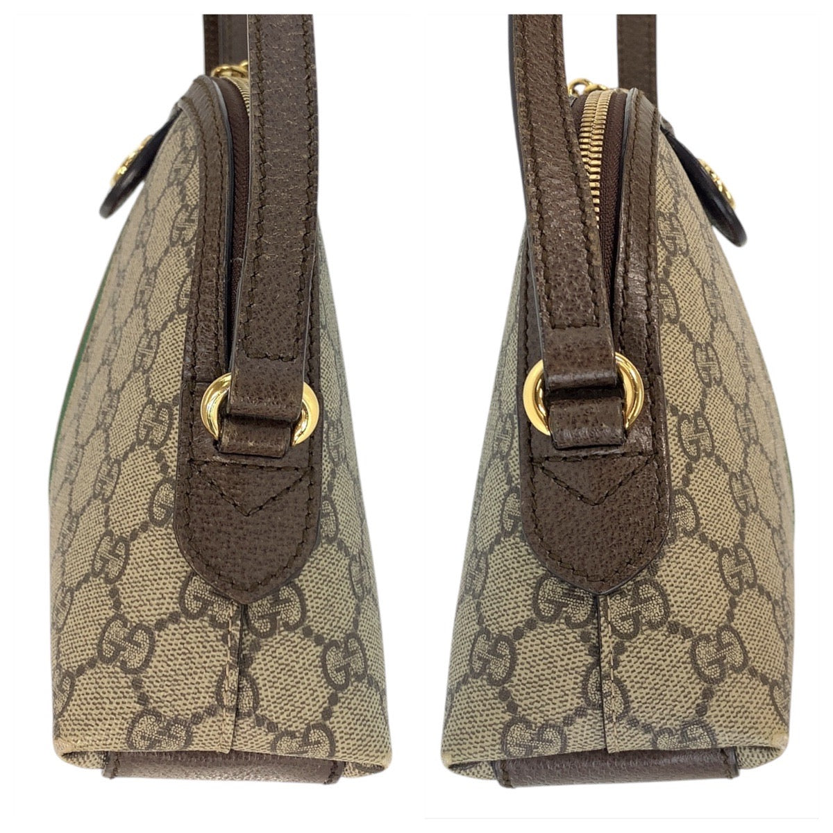 16055
GUCCI グッチ オフィディア シェリーライン ベージュ ブラウン ゴールド金具 GGスプリームキャンバス / レザー 499621 ショルダーバッグ ポシェット  レディース