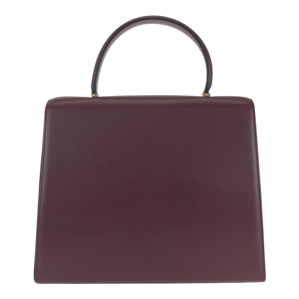 16061
CARTIER カルティエ マストライン ボルドー ゴールド金具 レザー ハンドバッグ レディース SA73