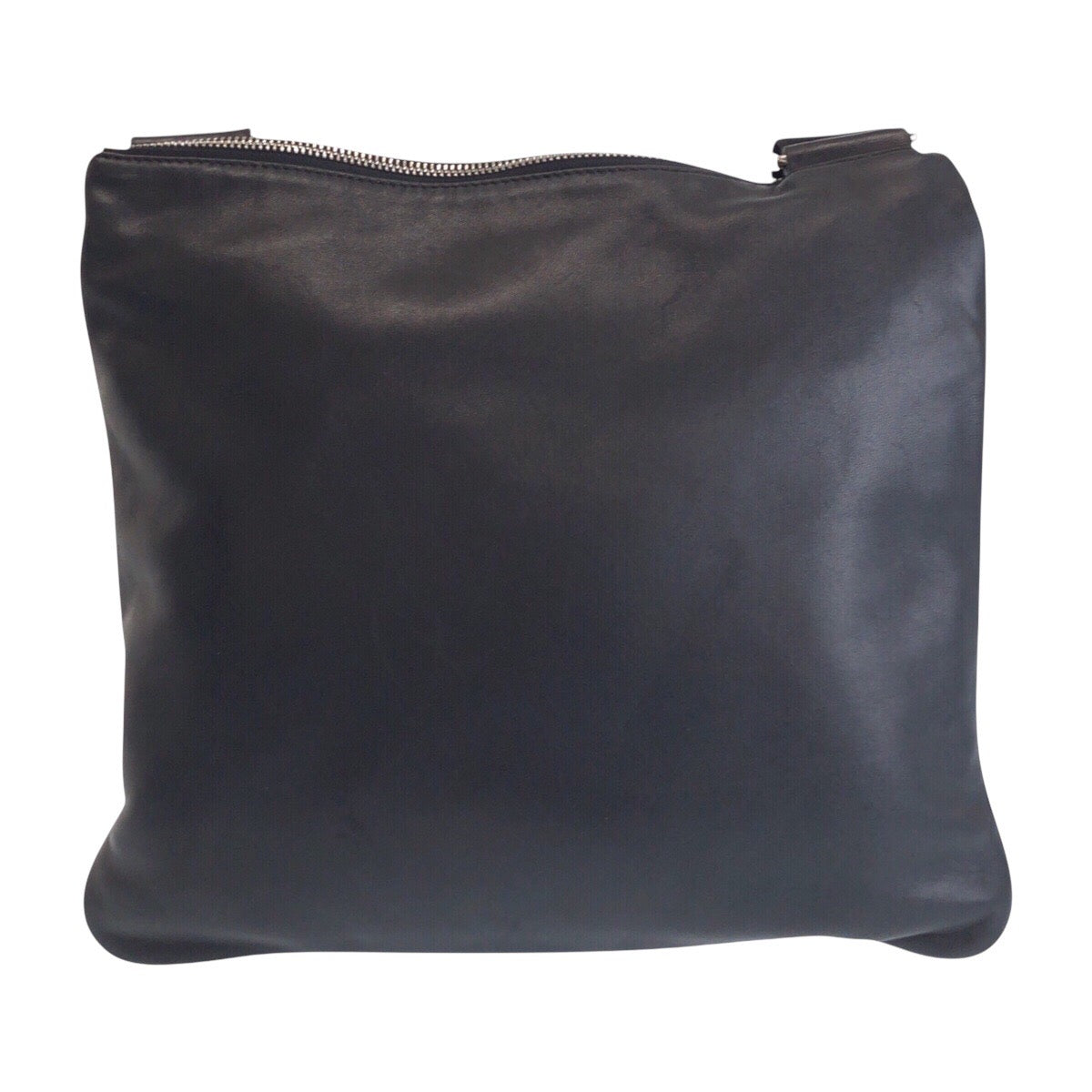 16071
LOEWE ロエベ アナグラム ブラック 黒 シルバー金具 レザー ショルダーバッグ ポシェット  レディース