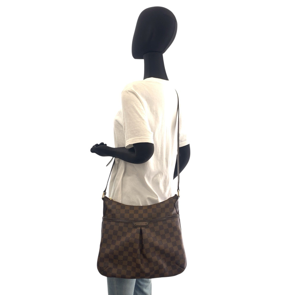 16081
LOUIS VUITTON ルイヴィトン ダミエ ブルームズベリPM ブラウン ゴールド金具 PVC / レザー N42251 ショルダーバッグ メッセンジャーバッグ レディース ABP66