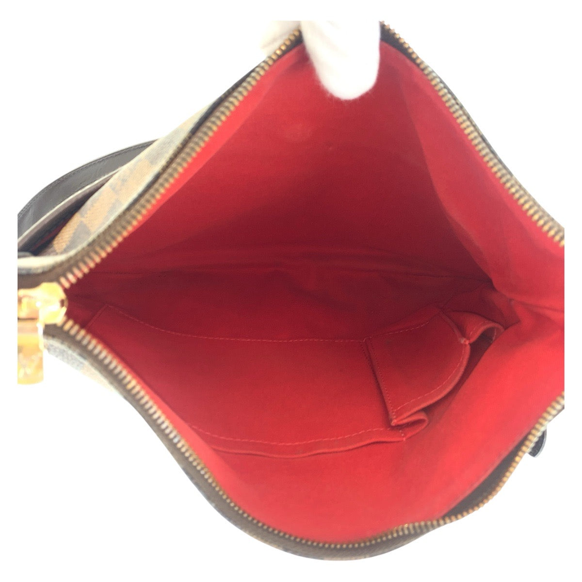 16081
LOUIS VUITTON ルイヴィトン ダミエ ブルームズベリPM ブラウン ゴールド金具 PVC / レザー N42251 ショルダーバッグ メッセンジャーバッグ レディース ABP66