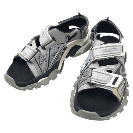 16088
BALENCIAGA バレンシアガ トラックサンダル グレー ブラック 黒 PVC サンダル トラックサンダル メンズ AB38