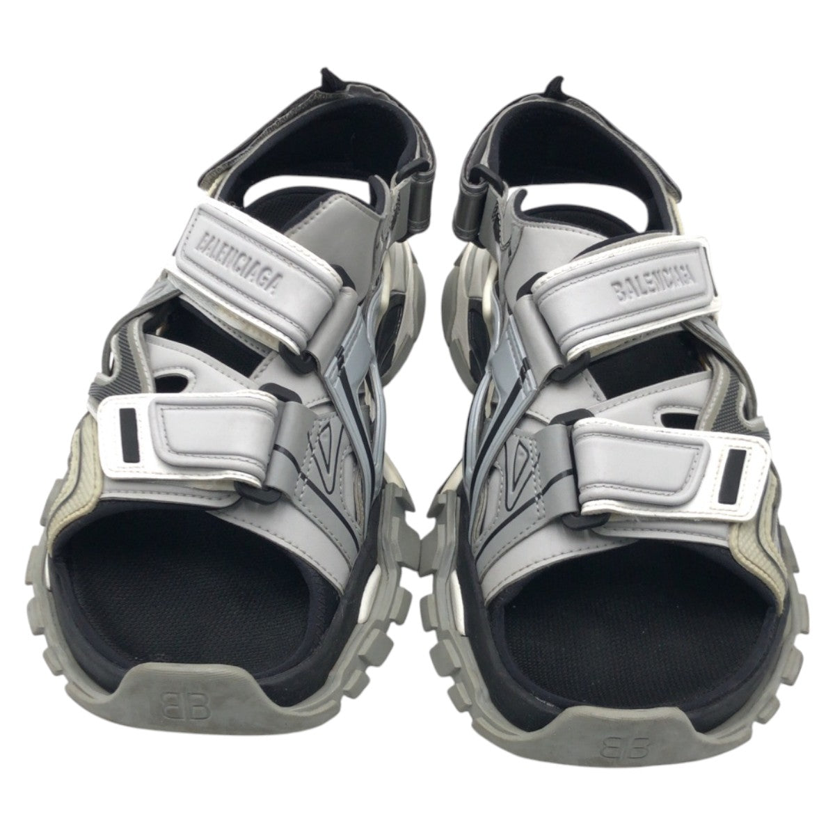 16088
BALENCIAGA バレンシアガ トラックサンダル グレー ブラック 黒 PVC サンダル トラックサンダル メンズ AB38