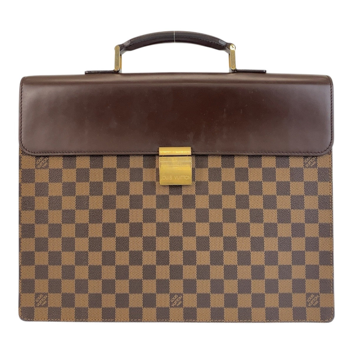 16095
LOUIS VUITTON ルイヴィトン ダミエ アルトナPM ブラウン ゴールド金具 PVC / レザー N53315 ビジネスバッグ ブリーフケース  メンズ