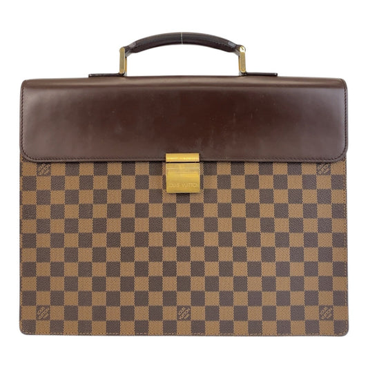 16095
LOUIS VUITTON ルイヴィトン ダミエ アルトナPM ブラウン ゴールド金具 PVC / レザー N53315 ビジネスバッグ ブリーフケース  メンズ