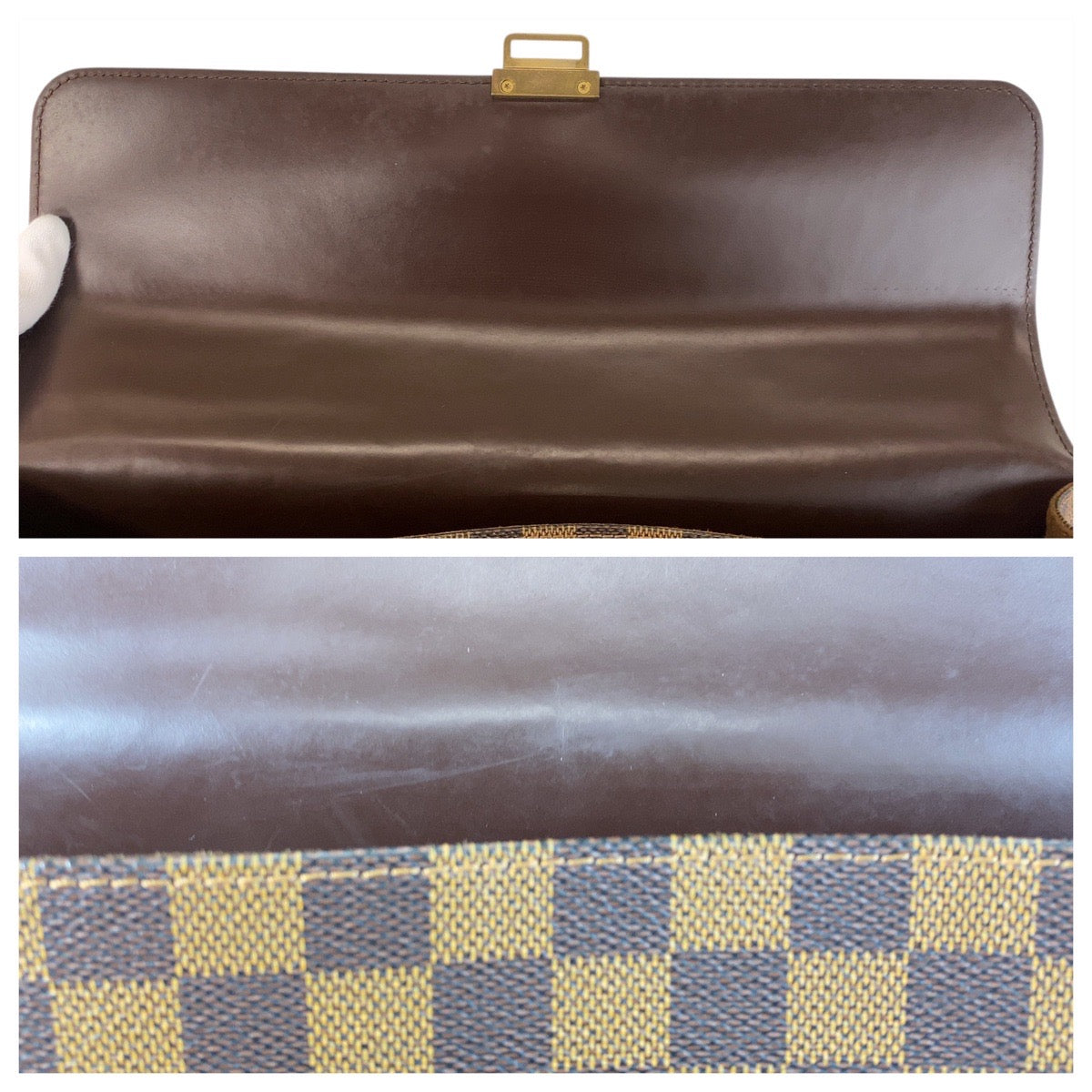 16095
LOUIS VUITTON ルイヴィトン ダミエ アルトナPM ブラウン ゴールド金具 PVC / レザー N53315 ビジネスバッグ ブリーフケース  メンズ