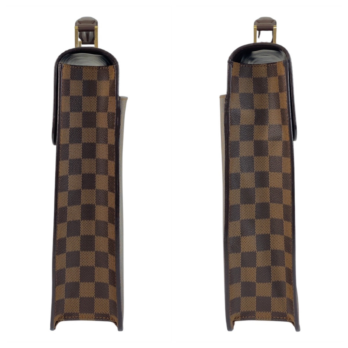 16095
LOUIS VUITTON ルイヴィトン ダミエ アルトナPM ブラウン ゴールド金具 PVC / レザー N53315 ビジネスバッグ ブリーフケース  メンズ