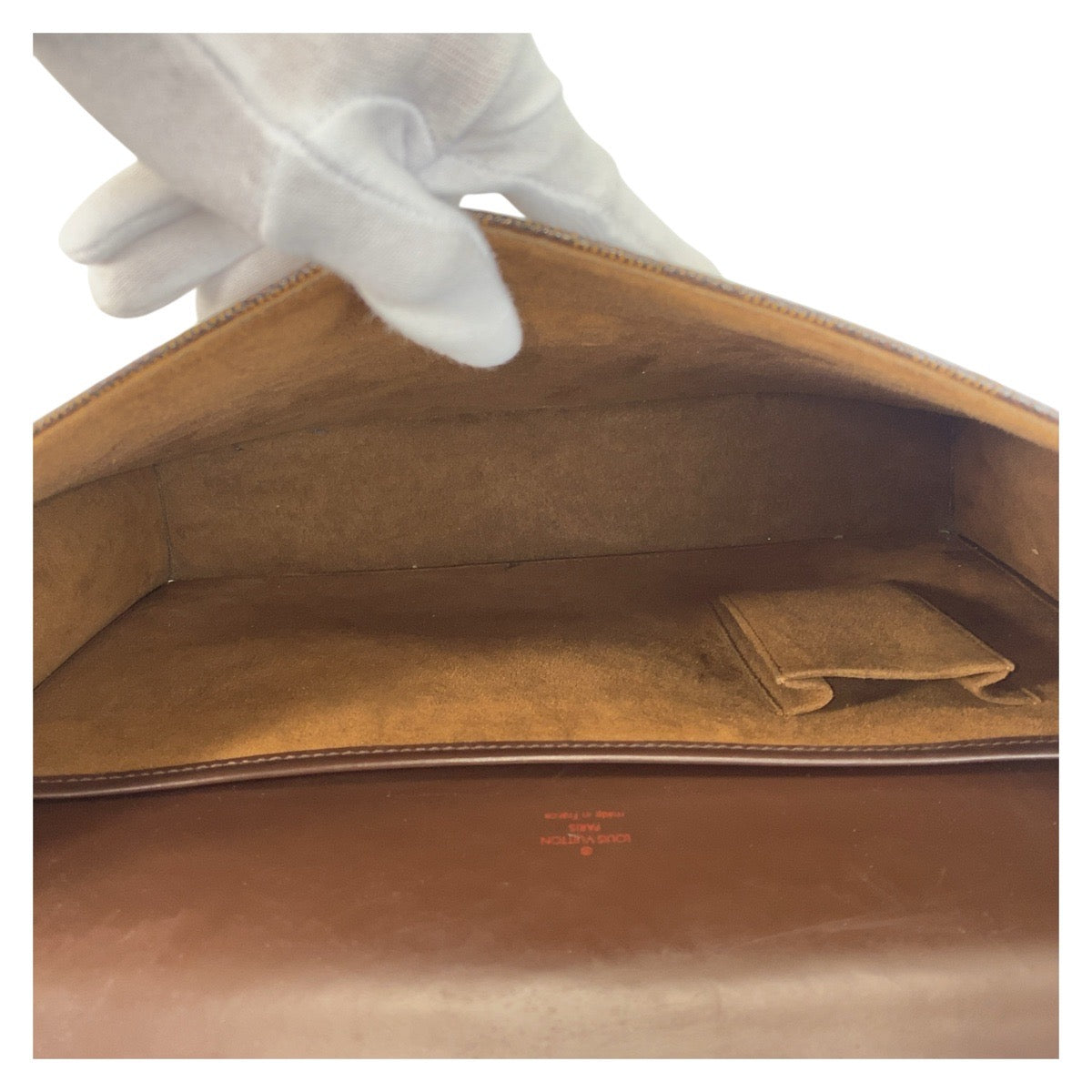 16095
LOUIS VUITTON ルイヴィトン ダミエ アルトナPM ブラウン ゴールド金具 PVC / レザー N53315 ビジネスバッグ ブリーフケース  メンズ