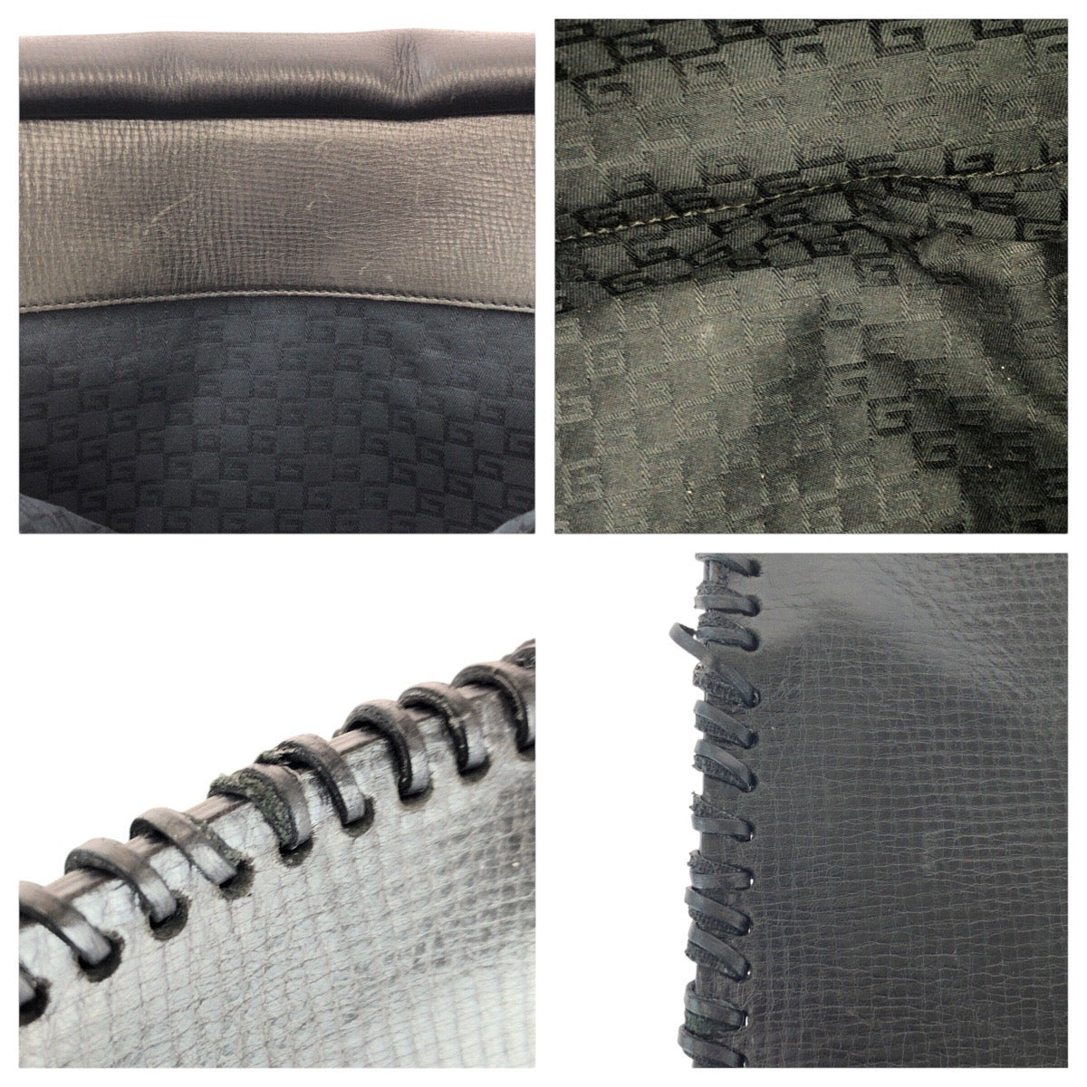 16099
GUCCI グッチ ブラック 黒 ゴールド金具 レザー 106232 ビジネスバッグ ブリーフケース 男女兼用 レディース ABP48