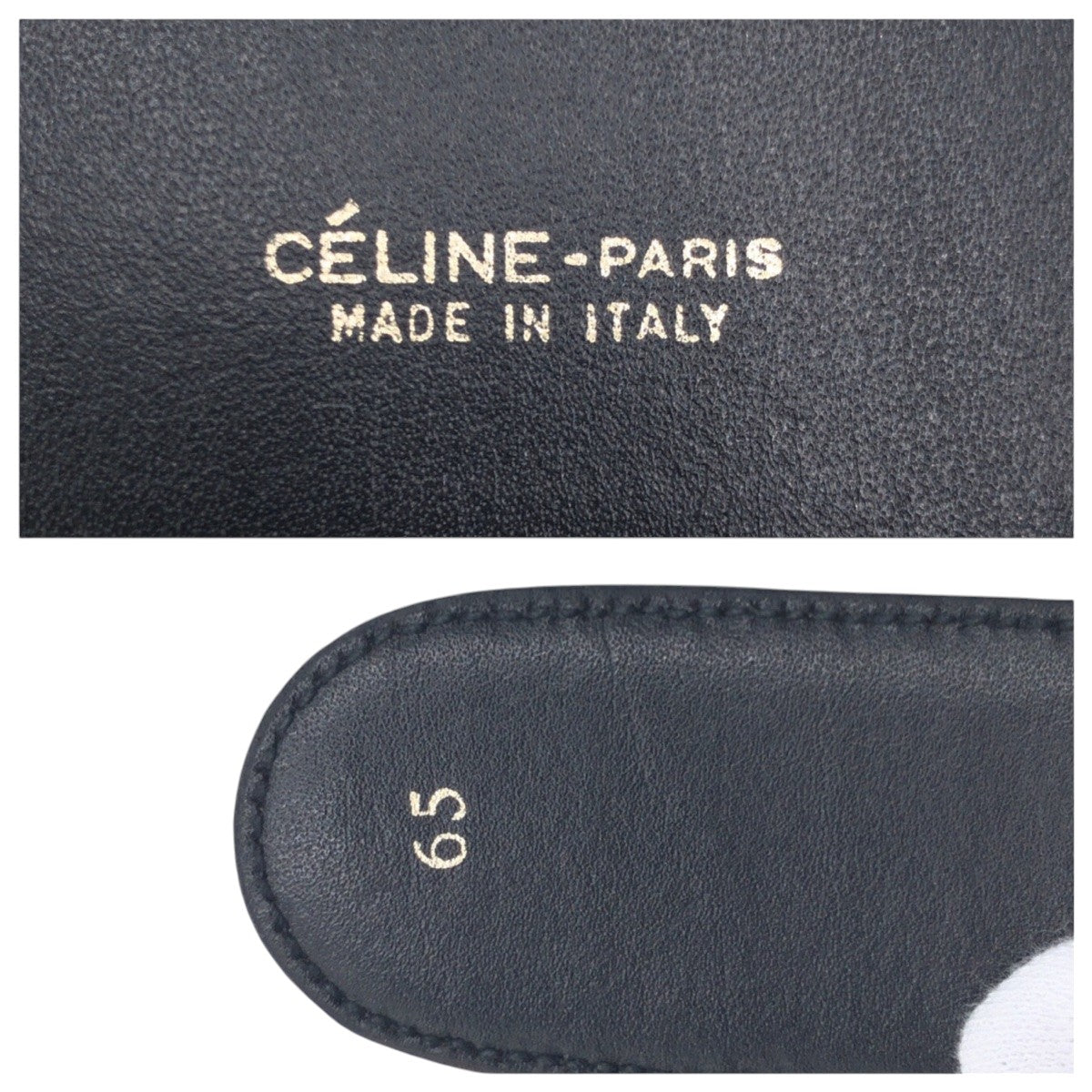 16118
CELINE セリーヌ ヴィンテージ 馬車柄 ブラック 黒 ゴールド レザー / メタル ベルト 男女兼用  レディース AB17