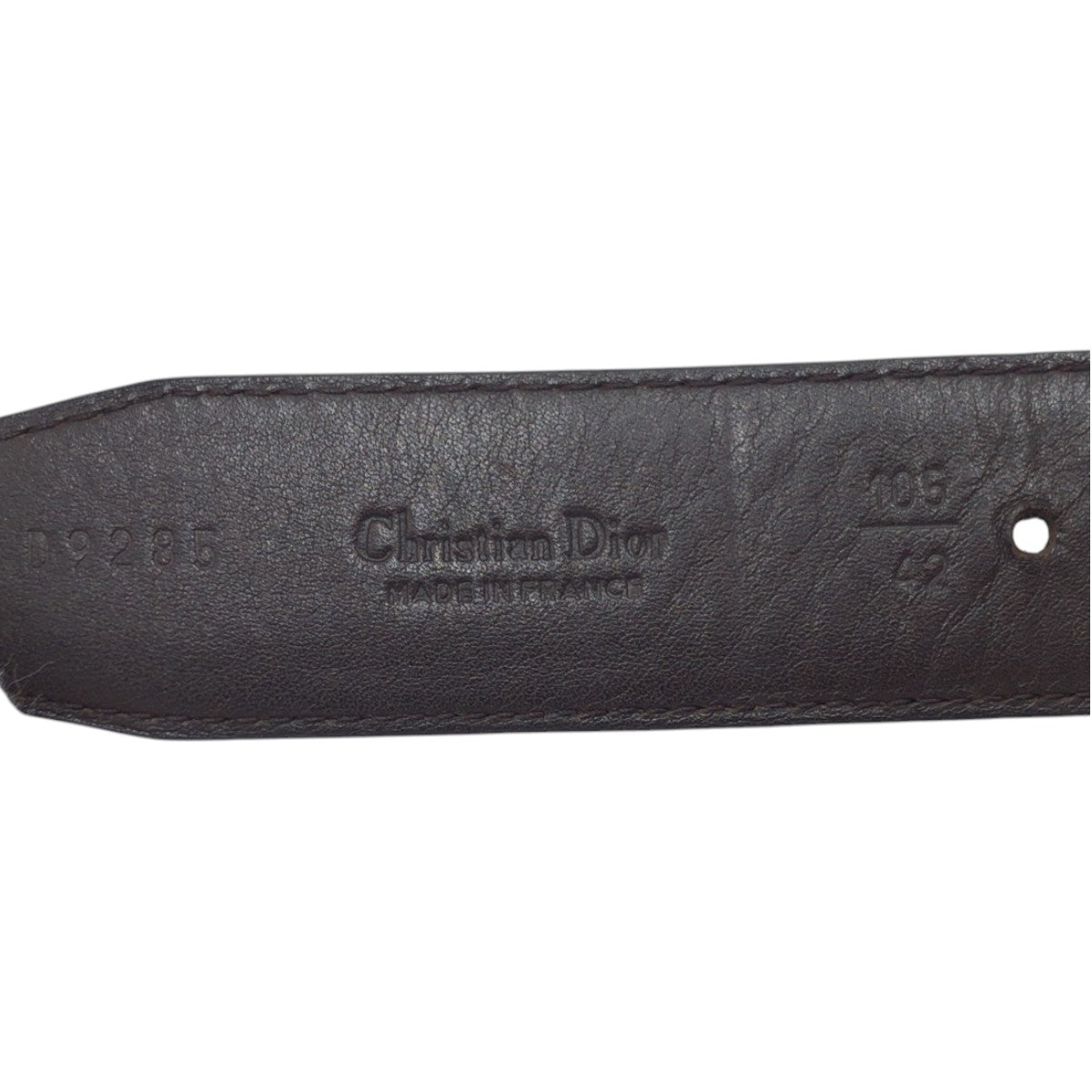 16127
Christian Dior クリスチャンディオール ヴィンテージ ブラック 黒 ゴールド レザー / メタル D9285 ベルト  レディース ABP9