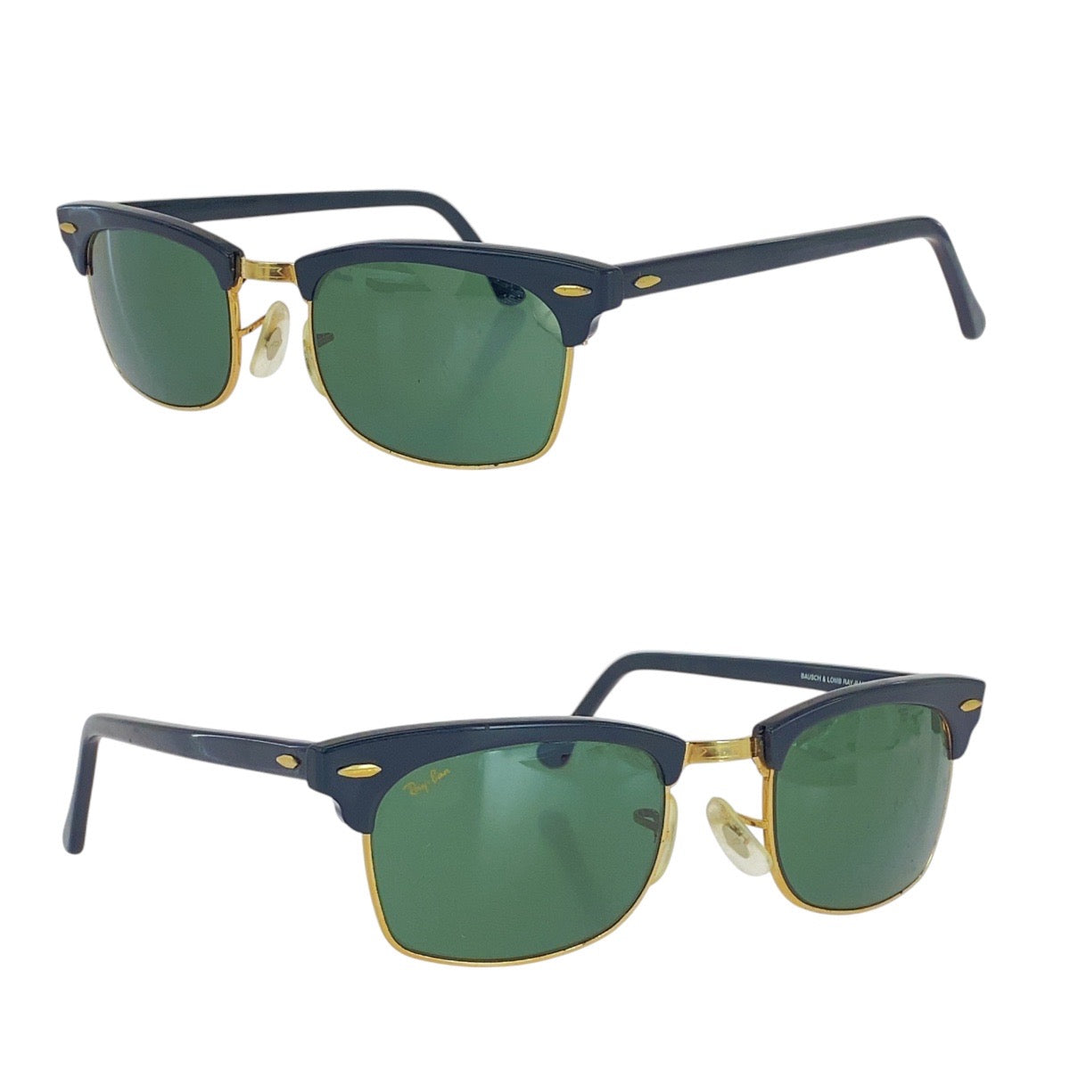 16131
Ray-Ban レイバン ヴィンテージ B&L RAY-BAN U.S.A ブラック ゴールド金具 ガラス / メタル W1481 VWAS サングラス ウェリントン  メンズ AB13