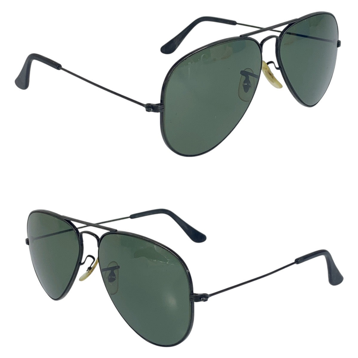 16135
Ray-Ban レイバン ヴィンテージ ボシュロム アビエーター ブラック 黒 メタル / プラスチック 58◻︎14 サングラス 男女兼用 ティアドロップ  メンズ AB12