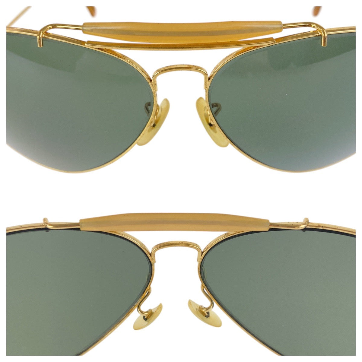 16137
Ray-Ban レイバン ヴィンテージ ボシュロム ゴールド メタル / プラスチック 62◻︎14 サングラス ティアドロップ  メンズ AB10